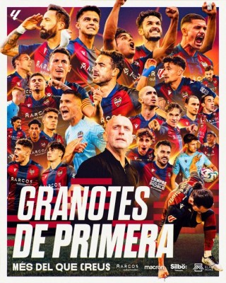 El Levante celebrará este lunes por la tarde-noche el ascenso con una 'rúa' por València