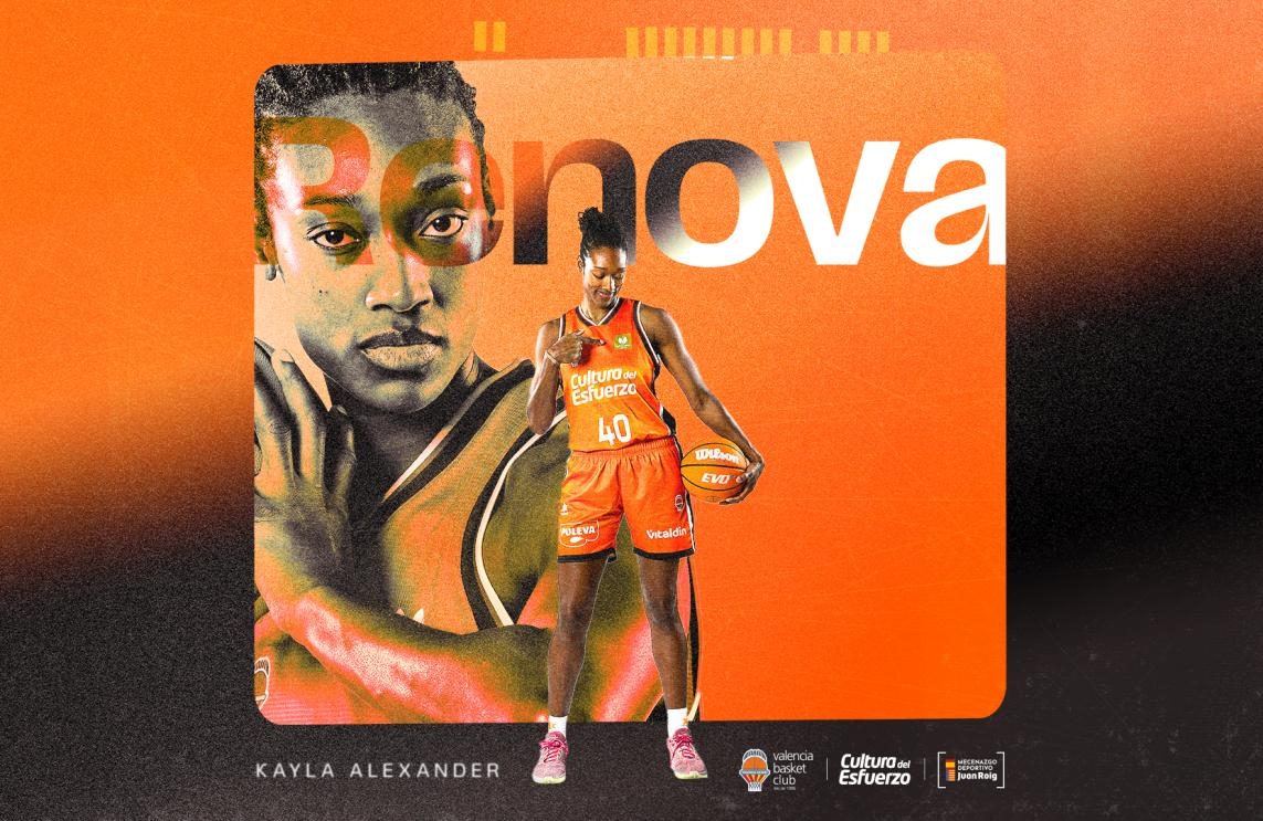 Kayla Alexander renueva con Valencia Basket y seguirá una temporada más como 'taronja'