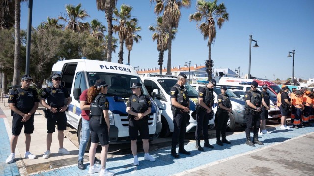 València tendrá este verano un retén policial permanente en la Malvarrosa abierto las 24 horas