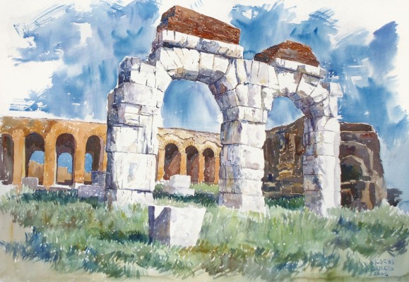 El pintor murciano que es 'ciudadano honorario' en la ciudad de Nicolás Salzillo: Cerezo expone en Roma sus pinturas de Santa María Capua Vetere