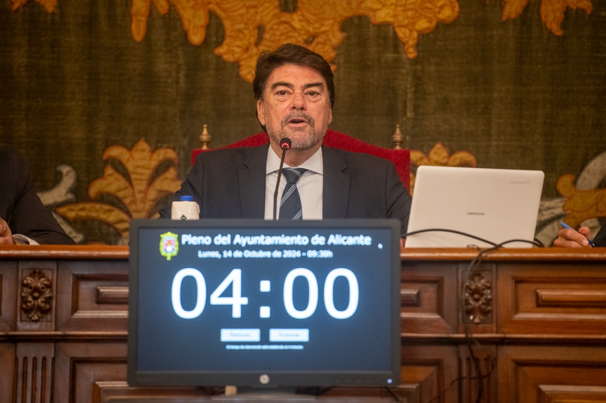 El alcalde de Alicante, Luis Barcala.