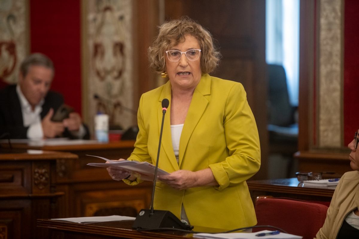 La portavoz del PSOE, Ana Barceló.