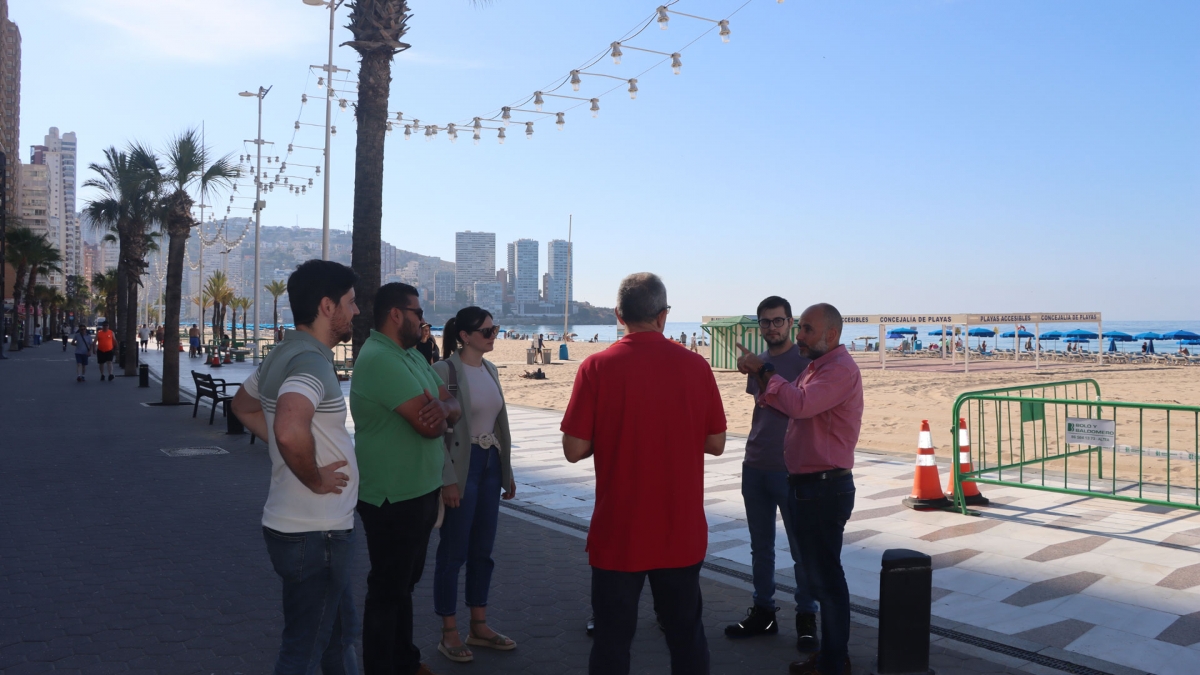 Benidorm paralizará las obras de la segunda fase de la renovación de la catenaria del Paseo de Levante por la llegada del verano