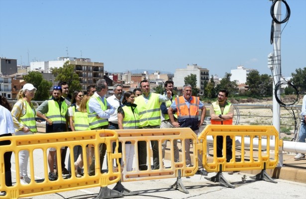 La Diputació prevé recuperar en septiembre el tráfico en el puente de Carlet arrasado por la Dana