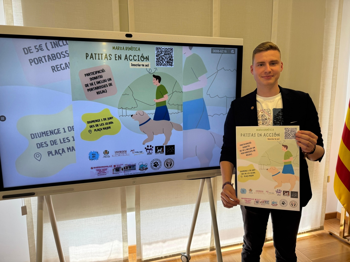 Concienciar sobre el bienestar animal: Vila-real iniciará la marcha benéfica Patitas en Acción