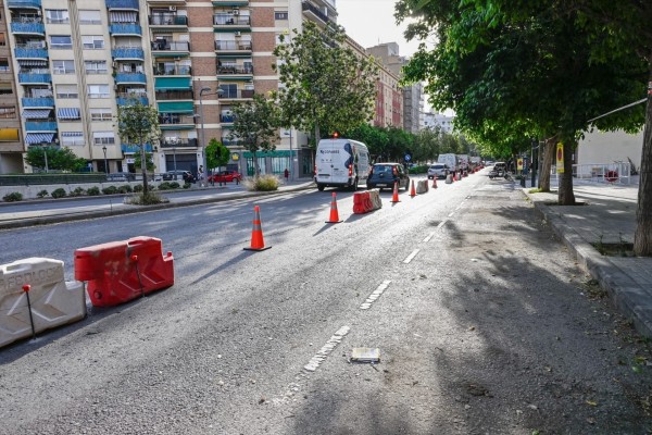 Comienzan las obras de construcción del carril bici de Tres Forques