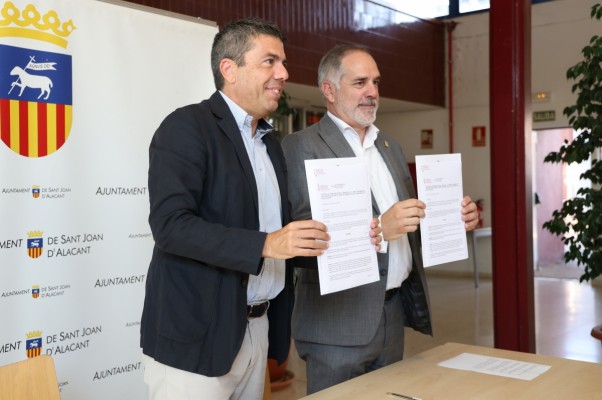 La Generalitat cede a Sant Joan un solar de 12.800 metros cuadrados para ampliar su polideportivo