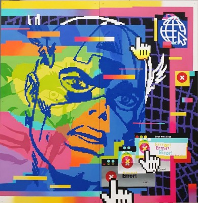 El artista urbano Dante Arcade pinta en directo este viernes y sábado en el Museo de Bellas Artes de Murcia