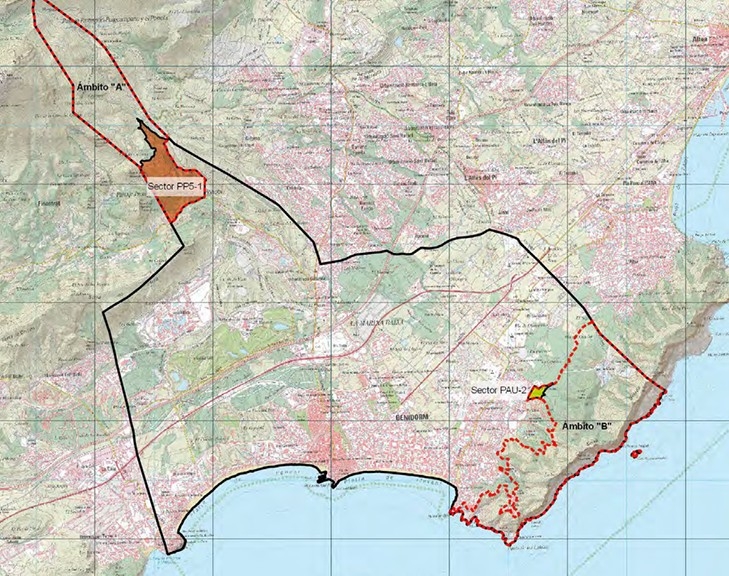 Benidorm busca desbloquear el PGOU: protege la isla y reduce suelo en Sierra Cortina y Serra Gelada