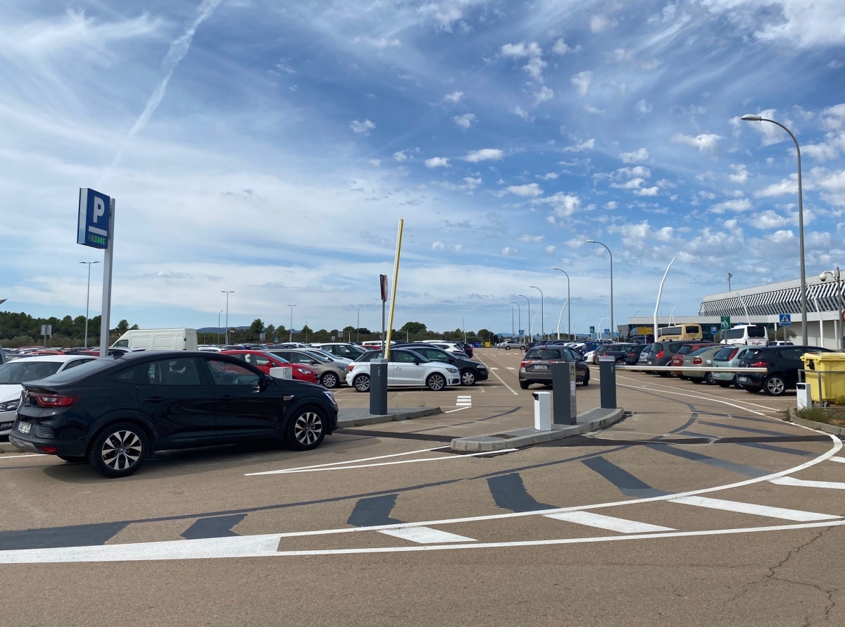 El parking del aeropuerto de Castellón.  - Foto: AEROCAS