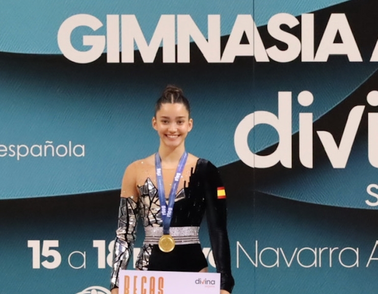 Martina Gil, un año después de su rotura de LCA, vuelve a ser Campeona de España de gimnasia aeróbica