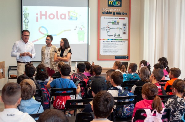 Alumnado de El Verger estrena las visitas 
guiadas al Complejo de El Campello 
del nuevo convenio de educación ambiental 