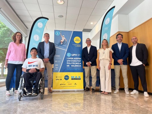 AEEPIM y UPV presentan el primer torneo de Valencia de tenis en silla de ruedas