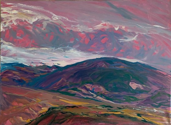 Sierra Nevada pensada por Francisco Carreño: expone en Blanca sus paisajes de memoria, creación e identidad cultural