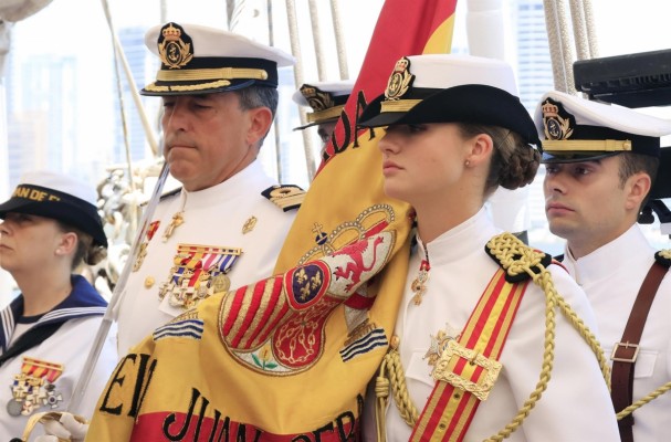 La Princesa Leonor cierra su periplo en América y llegará a San Javier en septiembre para seguir su instrucción
