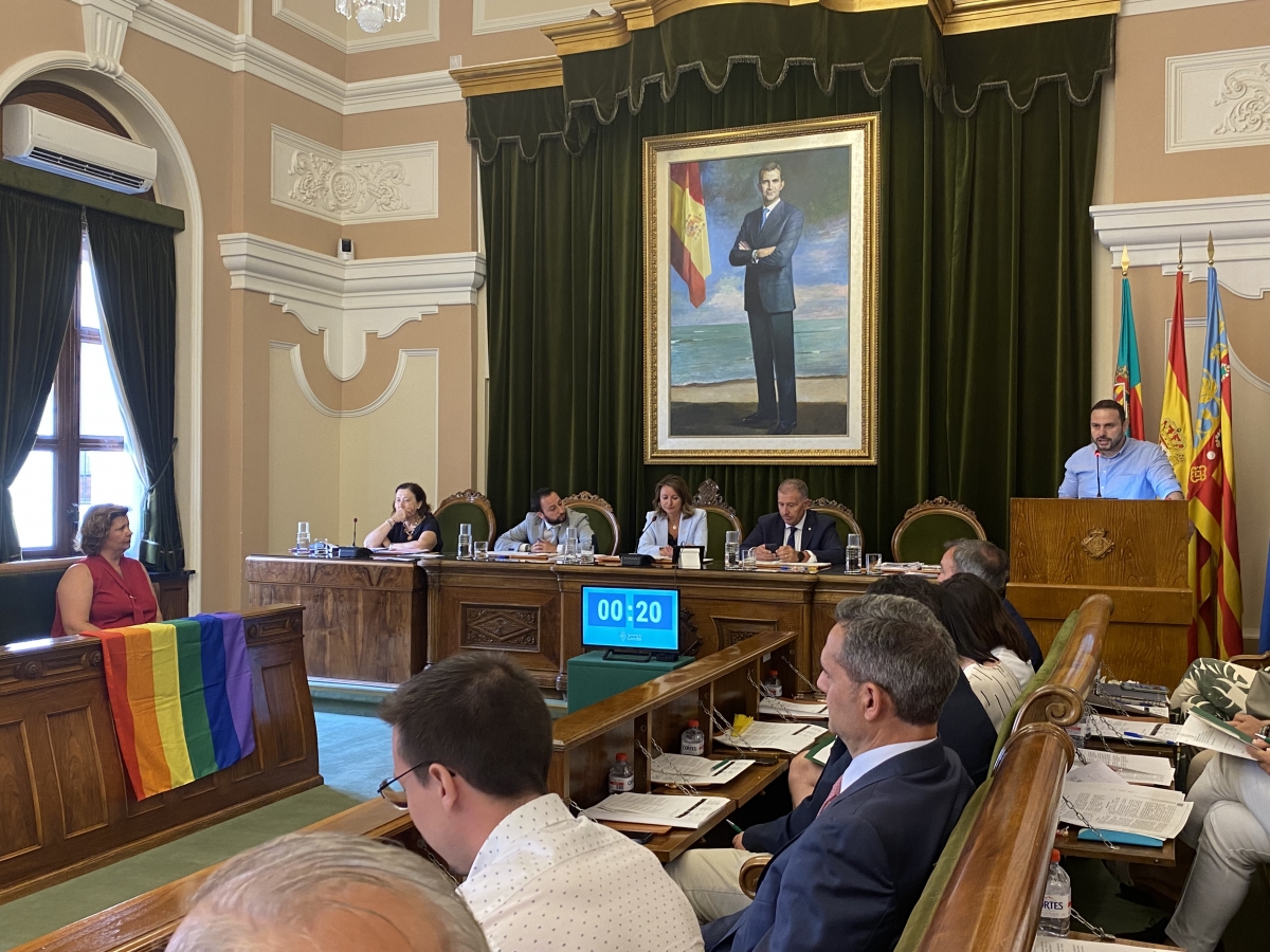 El edil socialista José Luis López, en una intervención plenaria. - 