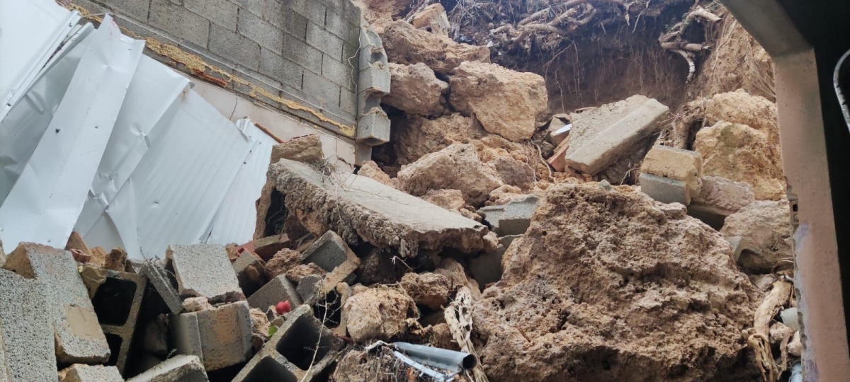 Estragos de la Dana en la vivienda de Sergio, ubicada en la calle Cuesta Navarro de Buñol.