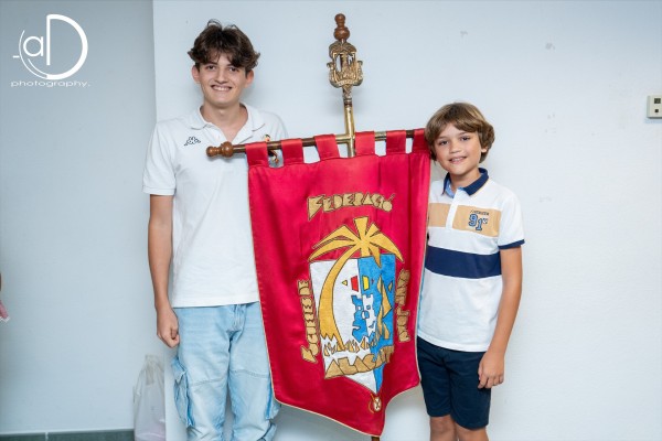 Agustín Gómez Rey, de la foguera Alfonso El Sabio, banderín oficial de la Federació en 2024-2025
