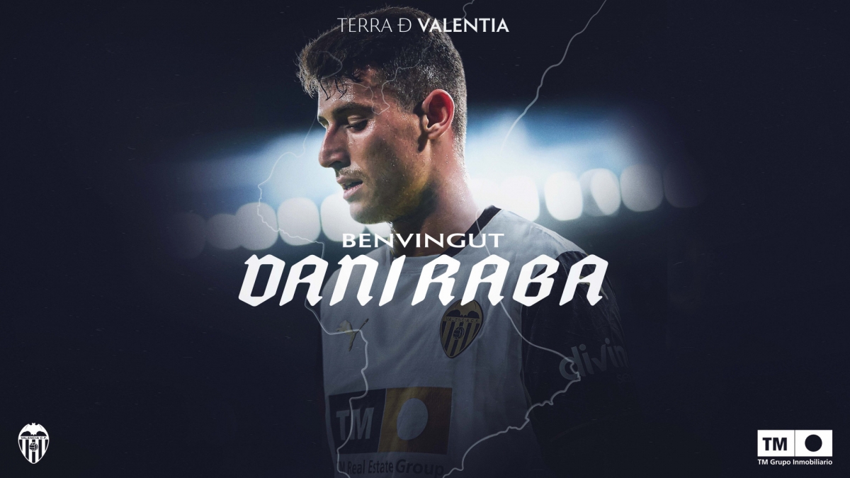 El Valencia CF hace oficial el fichaje de Dani Raba