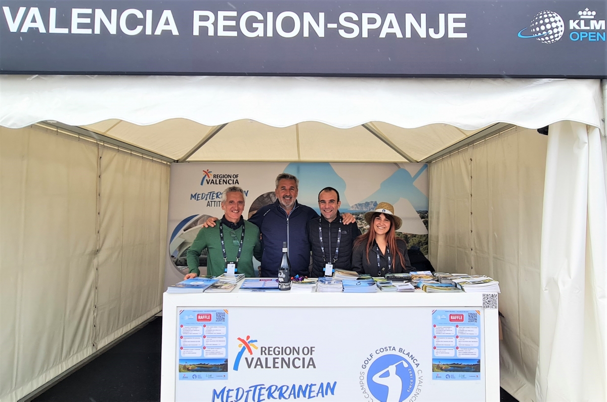 Los campos de golf de la Costa Blanca se promocionan en Países Bajos en el KLM Open