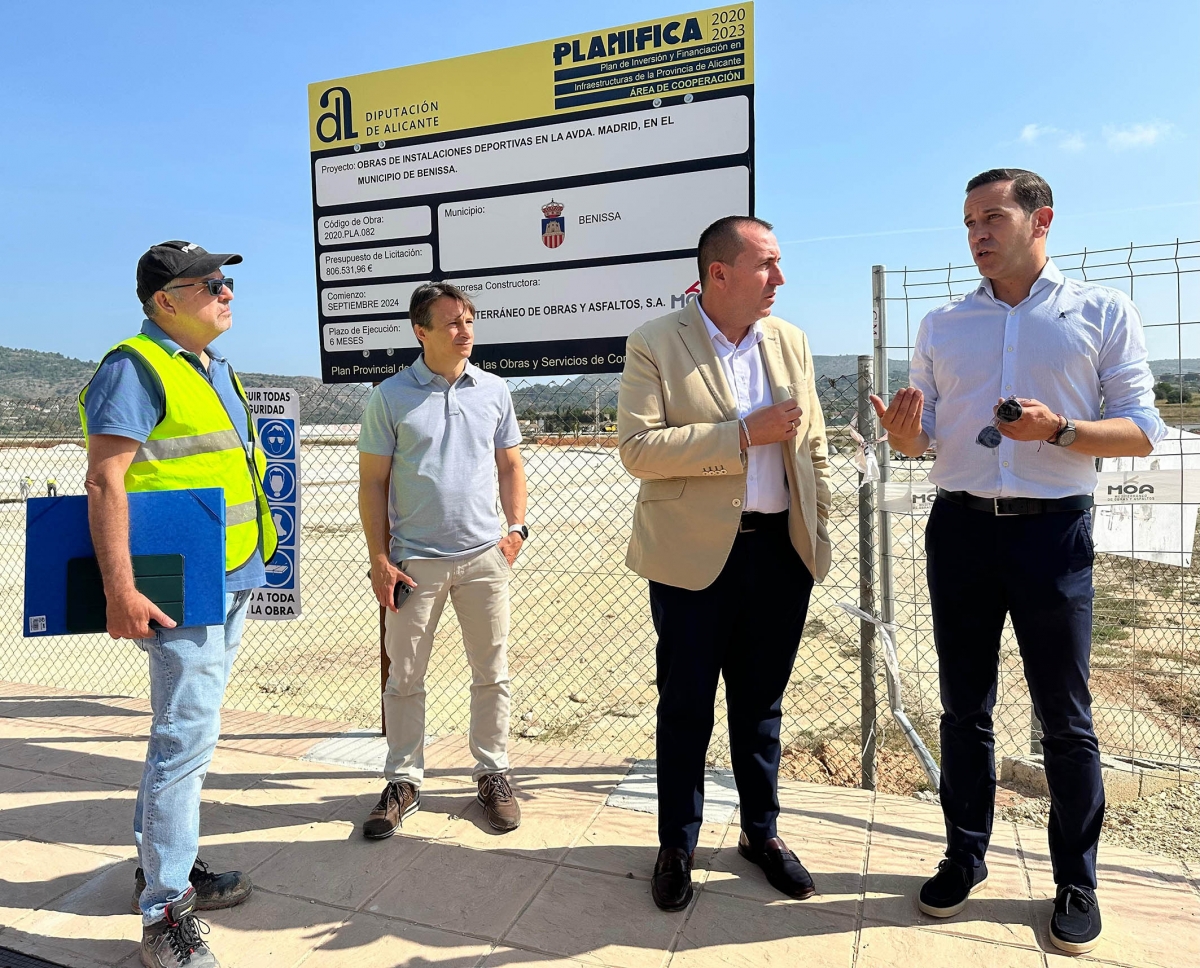 La Diputación de Alicante invierte un millón en la mejora de instalaciones deportivas de Benissa y Teulada-Moraira