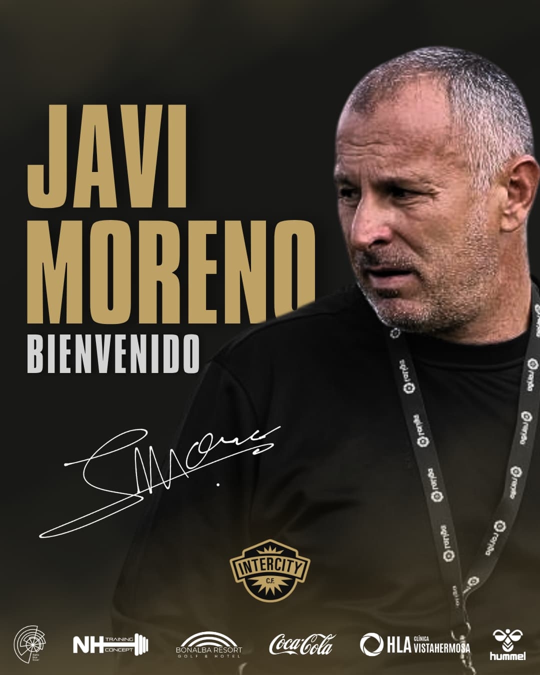 El ex delantero internacional Javi Moreno, nuevo técnico del Intercity