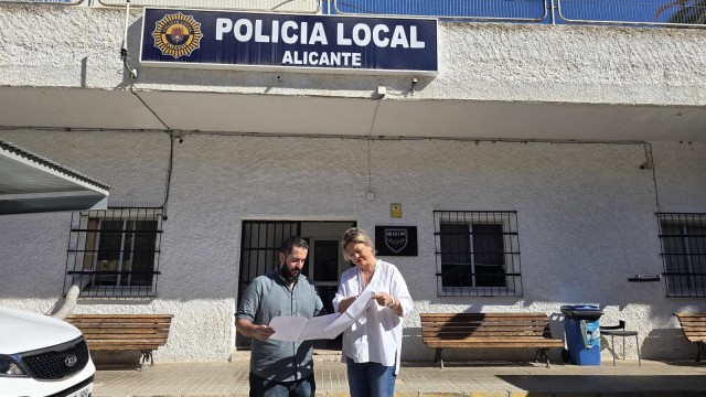 El PP de Alicante compromete la renovación del retén de Policía de la Zona Norte y aplaca a Vox