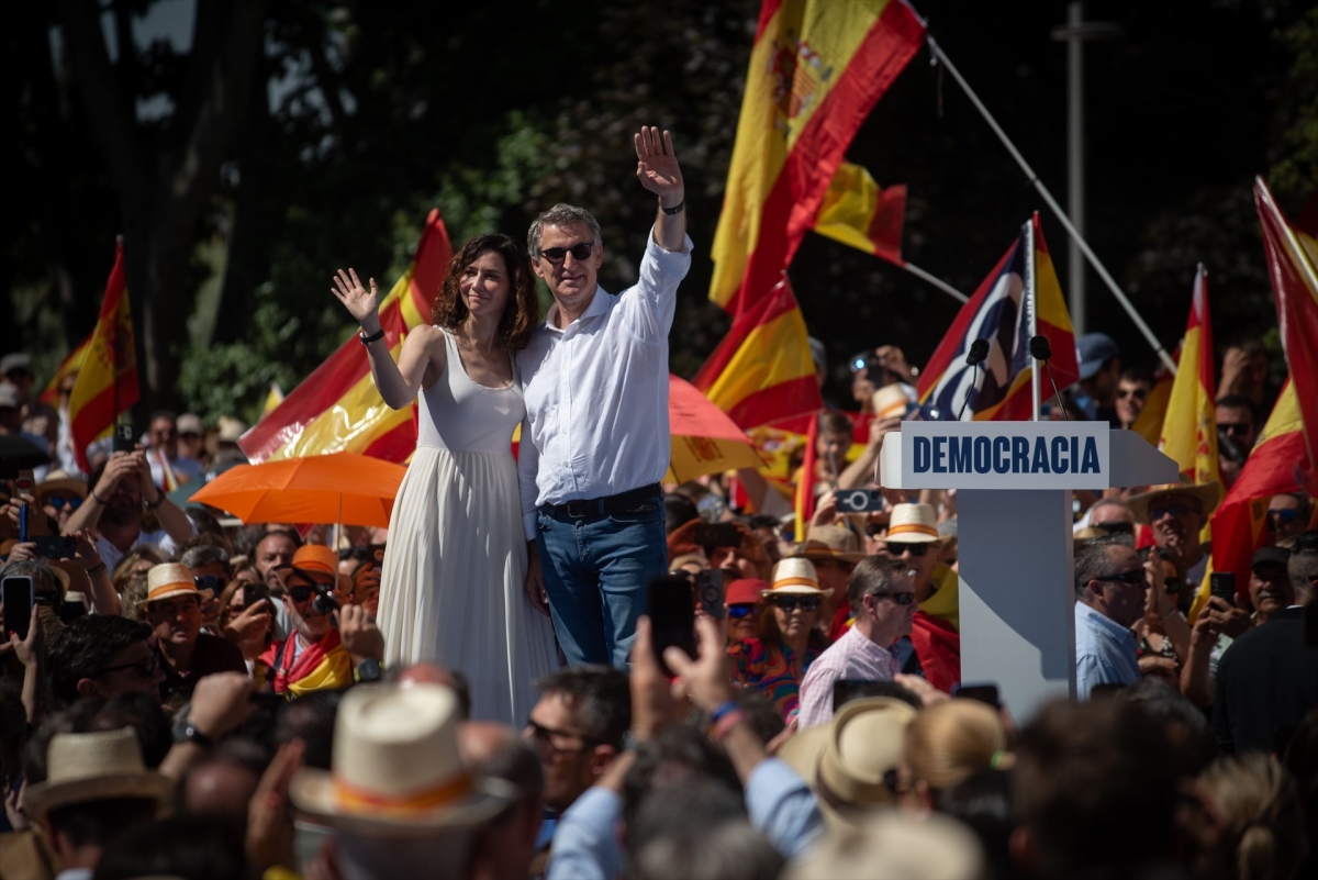 Alberto Núñez Feijóo e Isabel Díaz Ayuso.