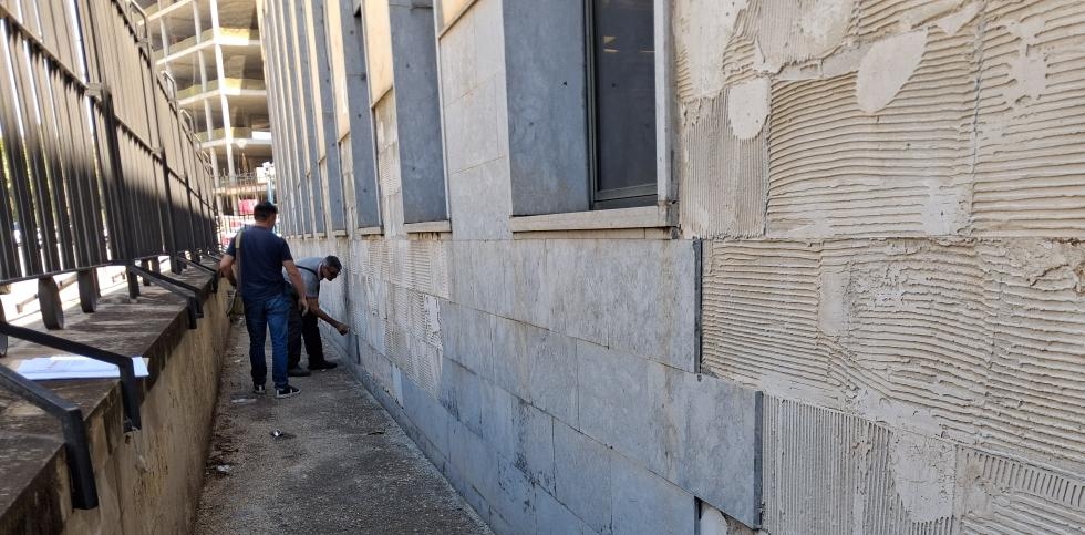 Comienzan las obras para la reparación de las fachadas del Palacio de Justica de Benalúa