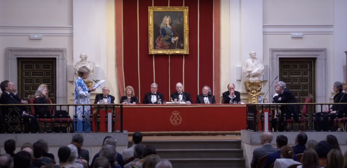 Soledad Sevilla durante su discurso