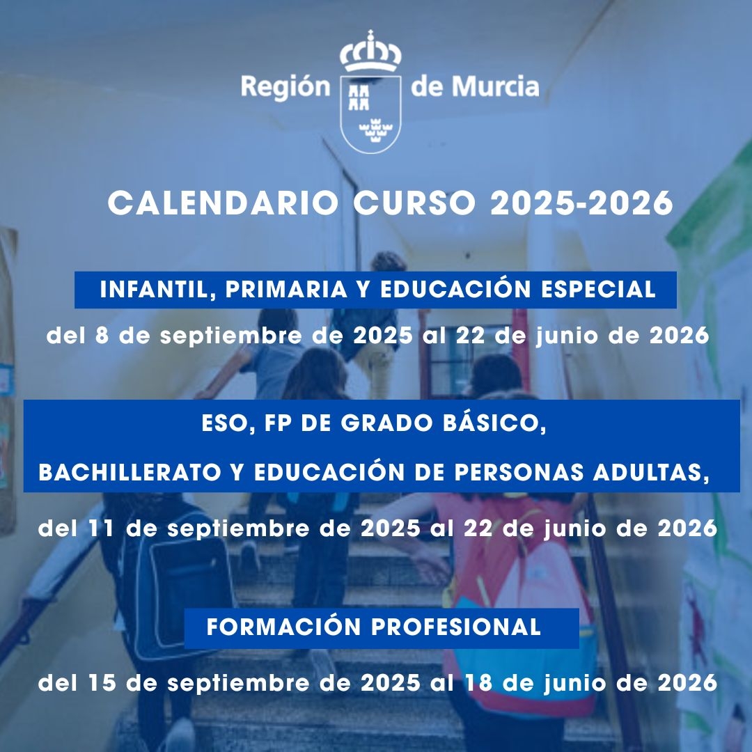 Calendario lectivo de la Región para el curso 2025 -2026 - Calendario lectivo de la Región para el curso 2025 -2026
