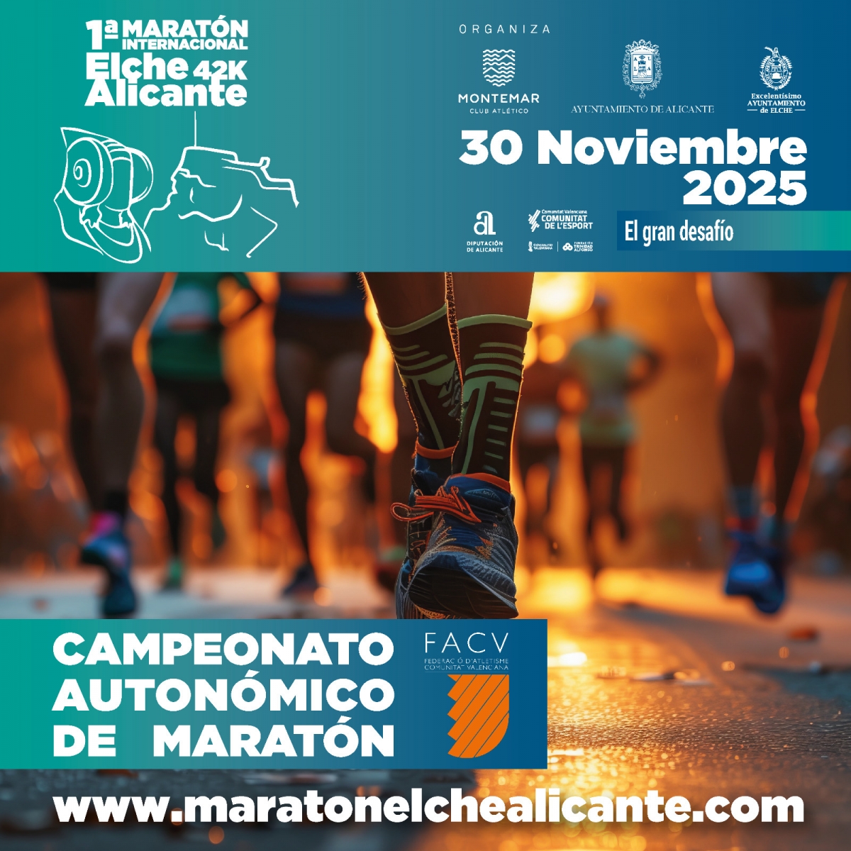 El Maratón Internacional Elche-Alicante incluirá la disputa del Campeonato Autonómico