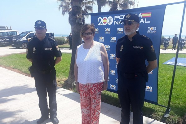 La Policía Nacional aumentará su presencia en playas, zonas comerciales y de ocio de Castelló en verano
