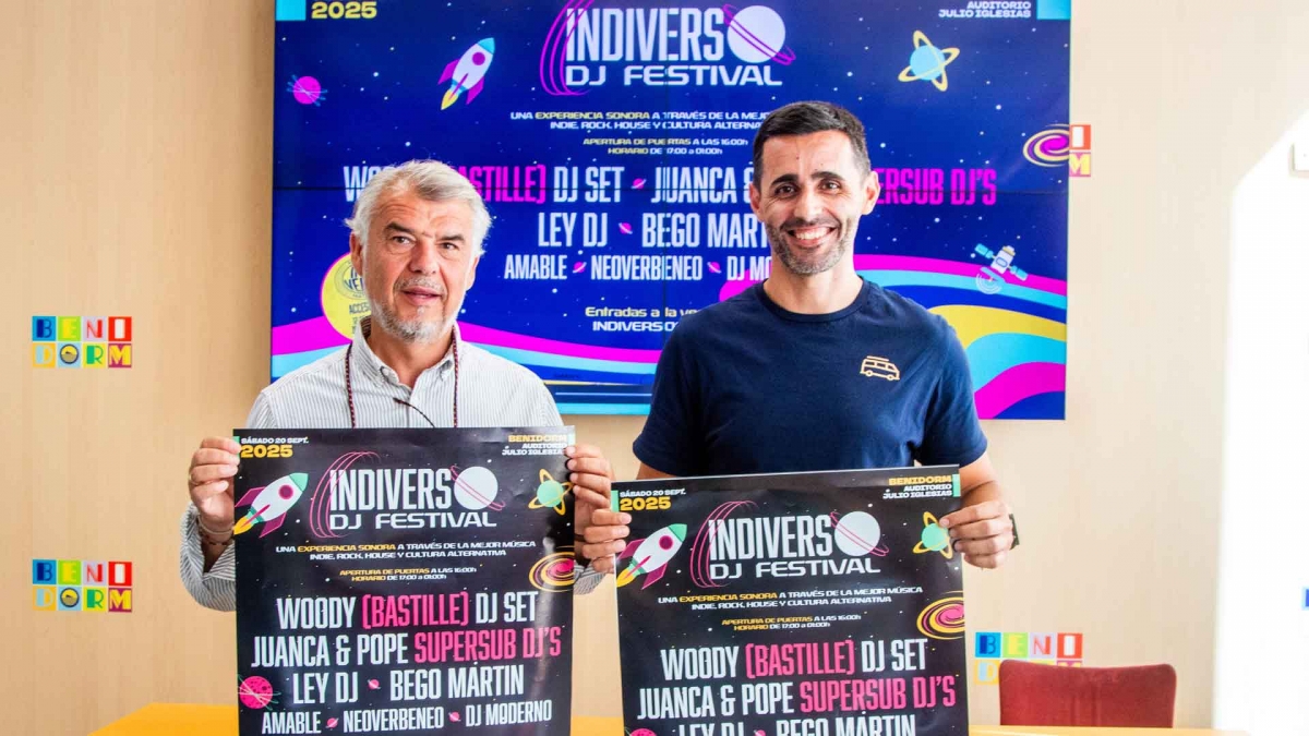 Supersub(marina) Dj's y Woody Dj, de Bastille, atractivos del  festival Indiverso de Benidorm