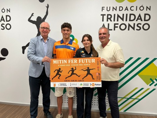 La Fundación Trinidad Alfonso y la Federación de Atletismo de la Comunitat Valenciana presentan el Mitin FER Futur 