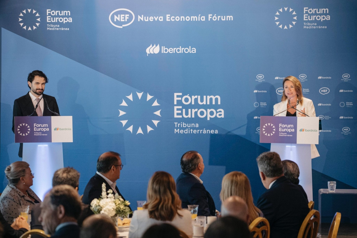 Otro momento de su intervención en el Fórum Europa Tribuna Mediterránea,