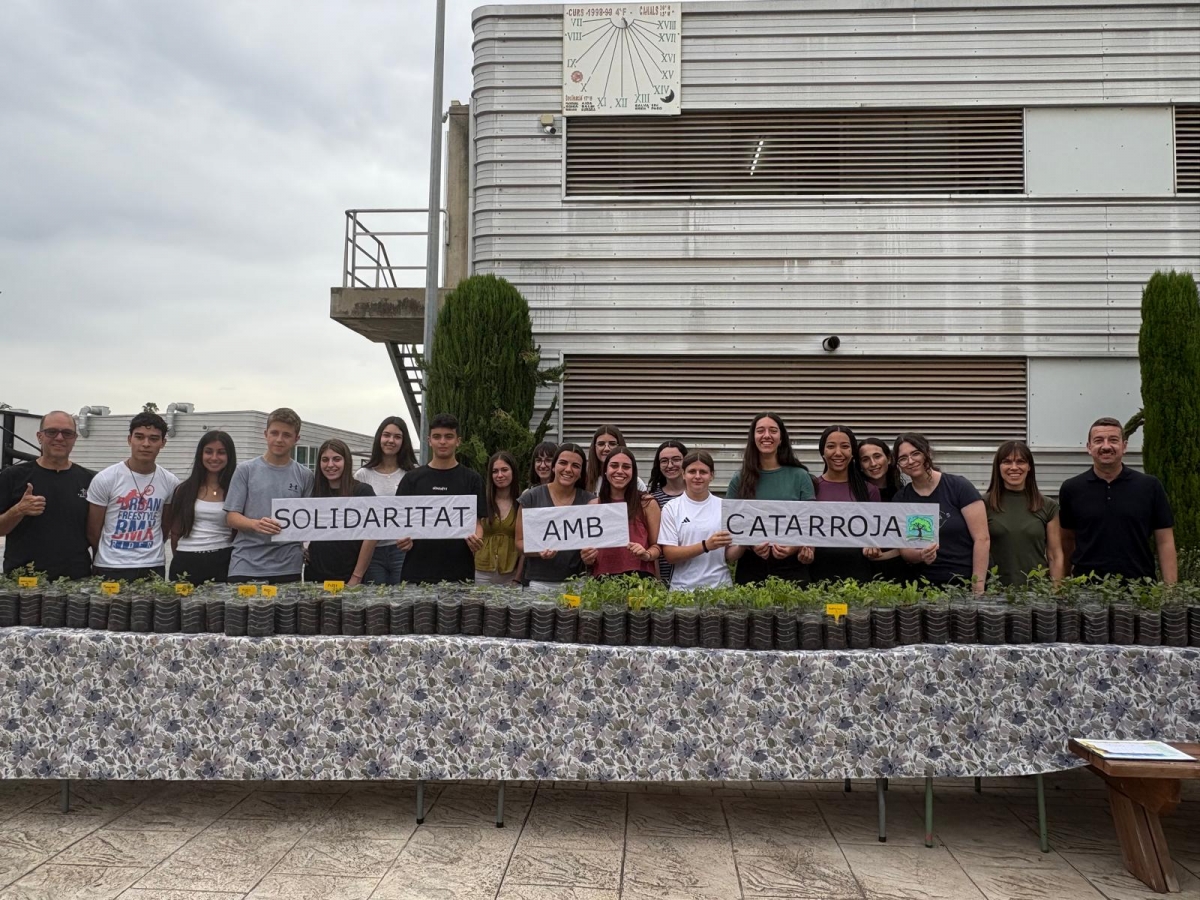Una donación de 1.200 árboles a Catarroja, el proyecto del alumnado de biología de un instituto de Canals