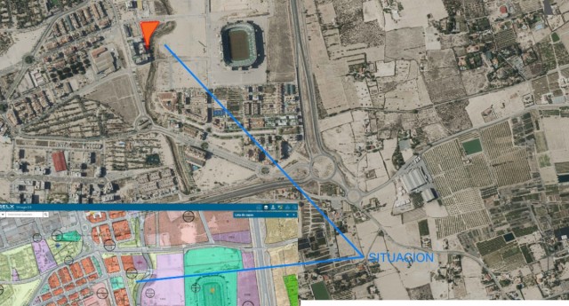 Elche proyecta una nueva área recreativa en la zona del estadio Martínez Valero