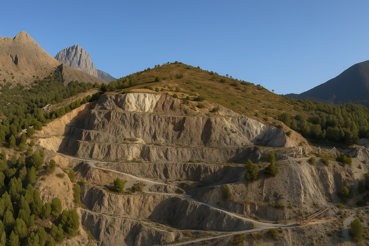 Vista actual de la cantera Penya Negra en Orxeta - Vista actual de la cantera Penya Negra en Orxeta