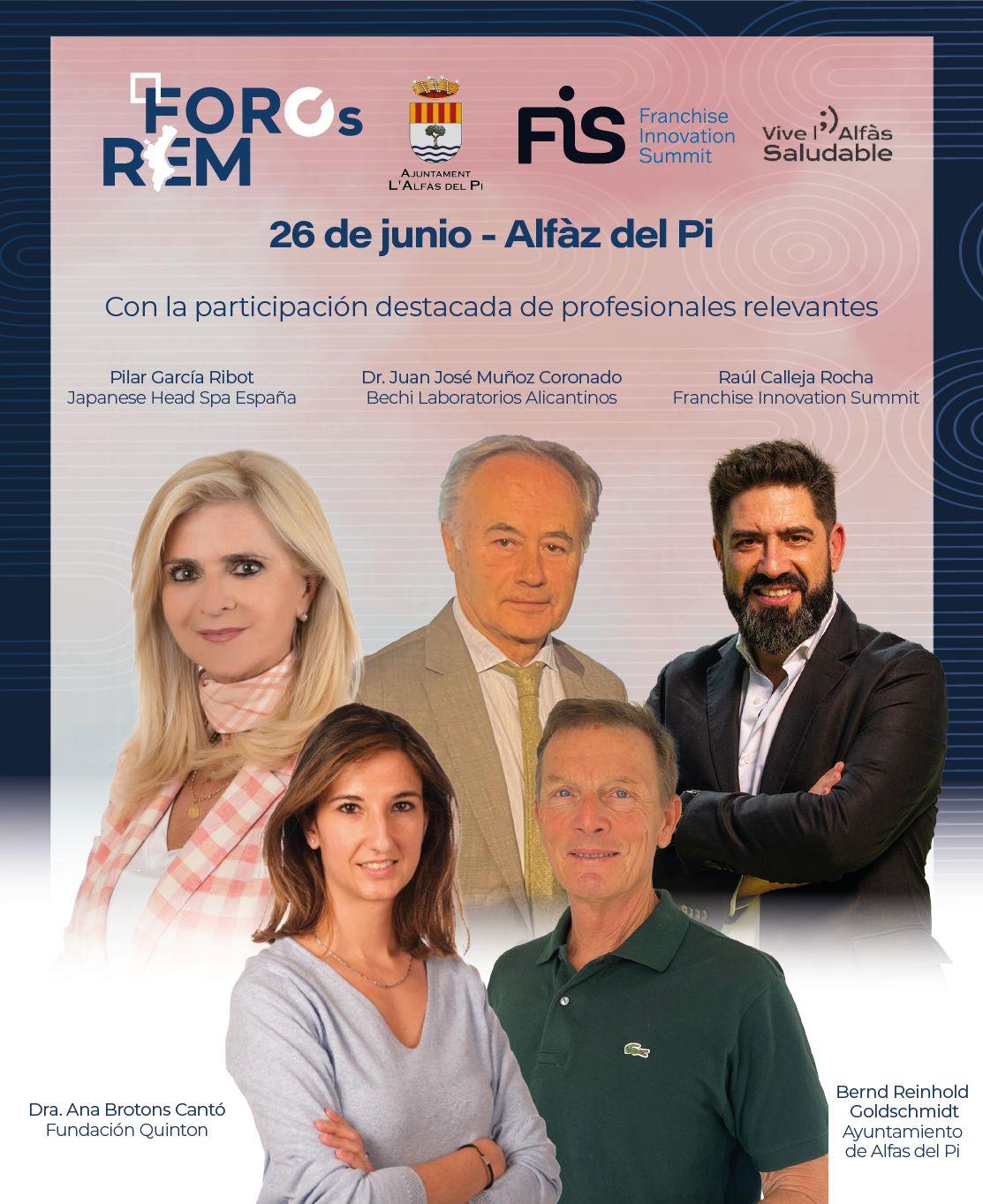 El próximo Foro REM versará sobre bienestar y se celebrará en l'Alfàs del Pi el 26 de junio