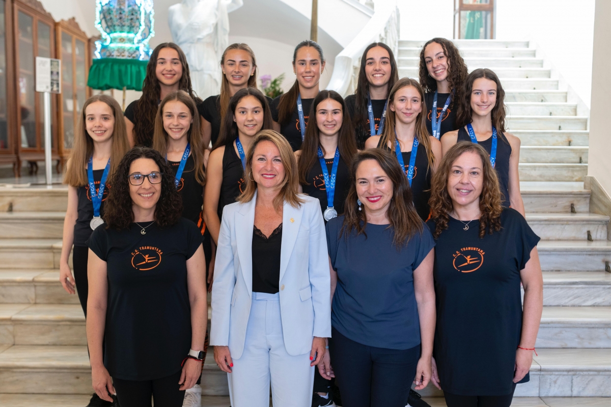 Castelló rinde homenaje al Club de Gimnasia Rítmica Tramuntana por sus éxitos en la Copa de España