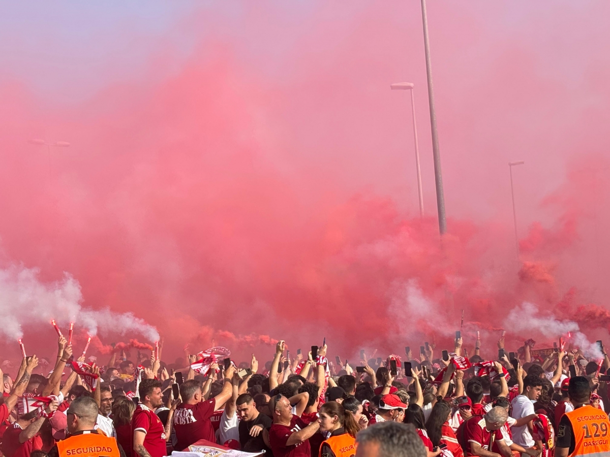 Ambiente previo del partido del Real Murcia contra el Nástic. - Foto: MP