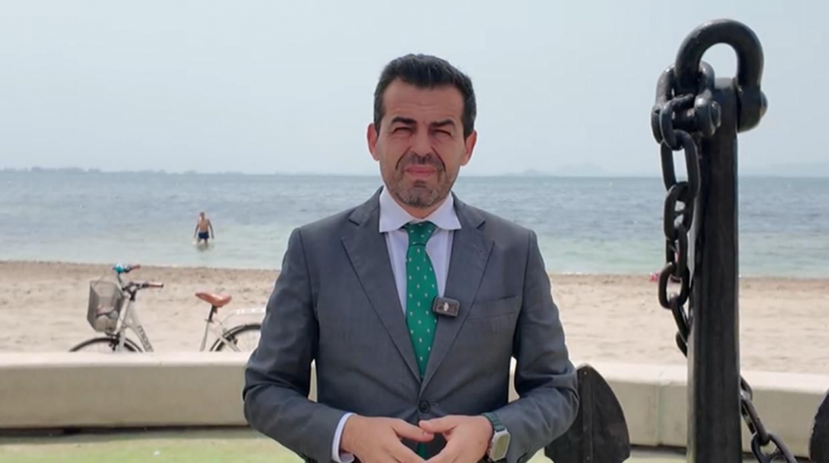Rubén Martínez Alpañez, en San Pedro. - Foto: VOX