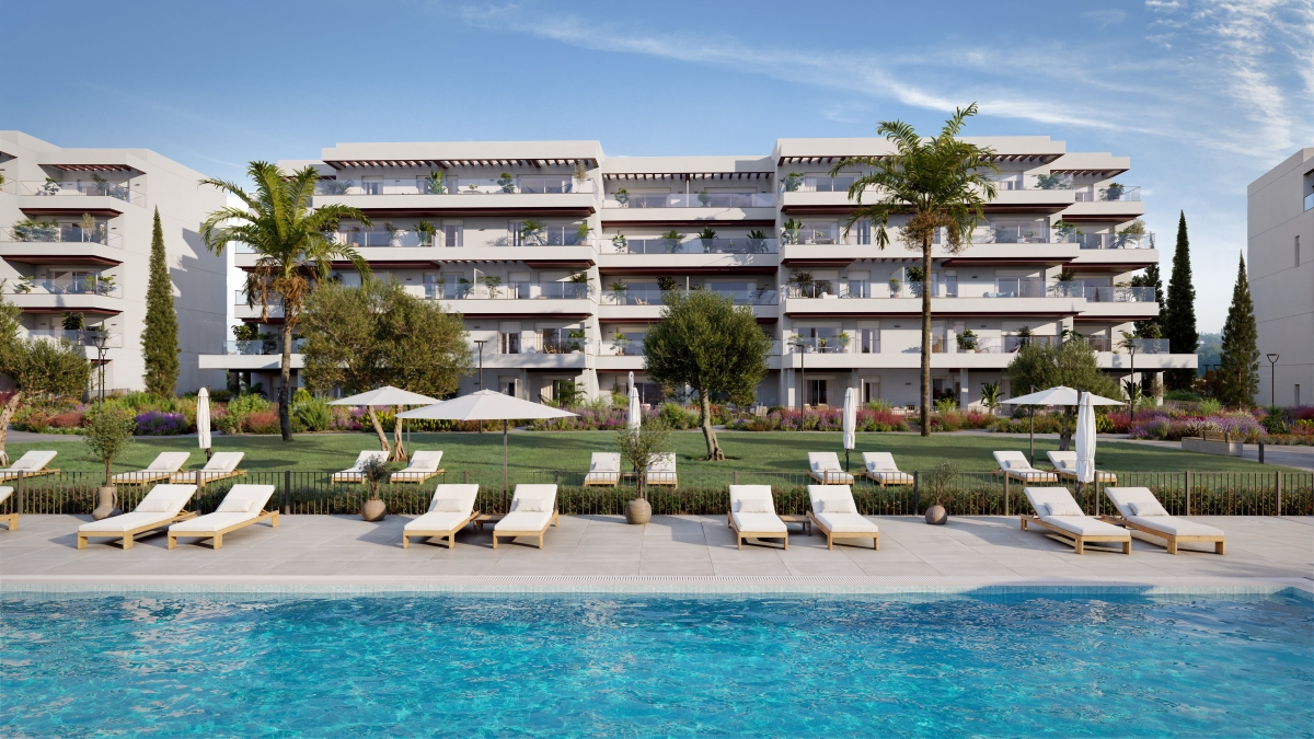 Recreación virtual del complejo residencial de Aedas en El Verger. - Recreación virtual del complejo residencial de Aedas en El Verger.