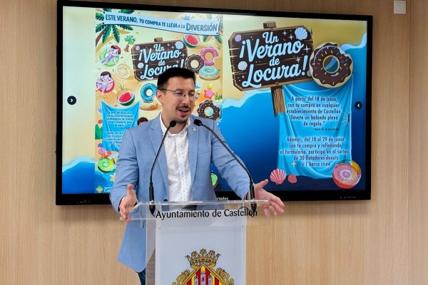 Castelló lanza una campaña con 5000 pelotas de playa y un sorteo por comprar en el comercio local