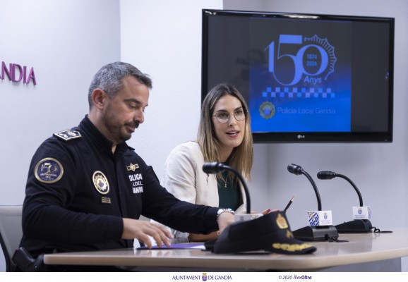 Gandia reforça la Policia Local per la vesprada per a 