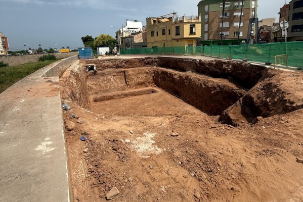 Burriana reanuda las obras del tanque de tormentas tras su parálisis por hallazgos en la excavación