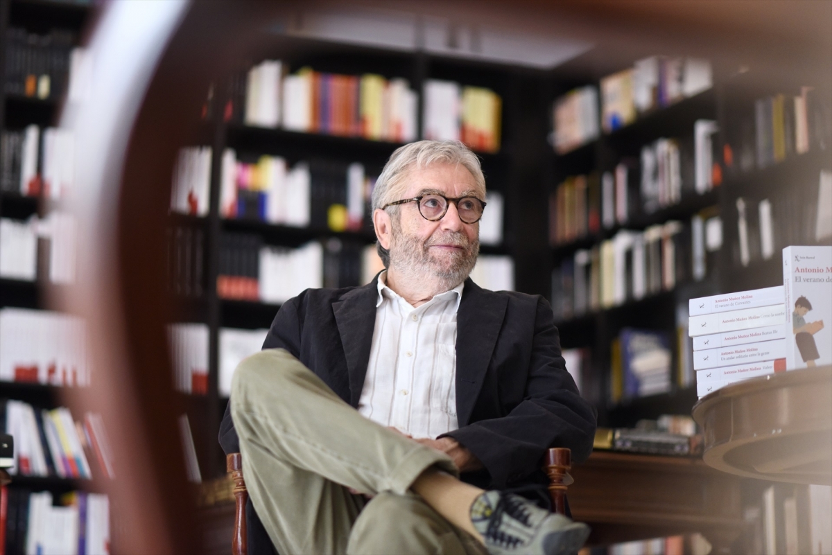Antonio Muñoz Molina, en su presentación en Madrid.