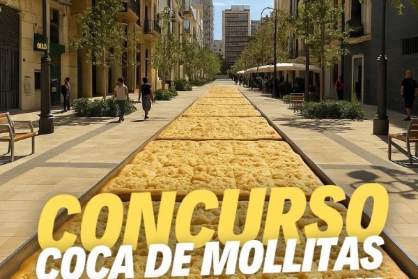 170 metros para la coca de mollitas: Alicante se prepara para batir el récord en Constitución