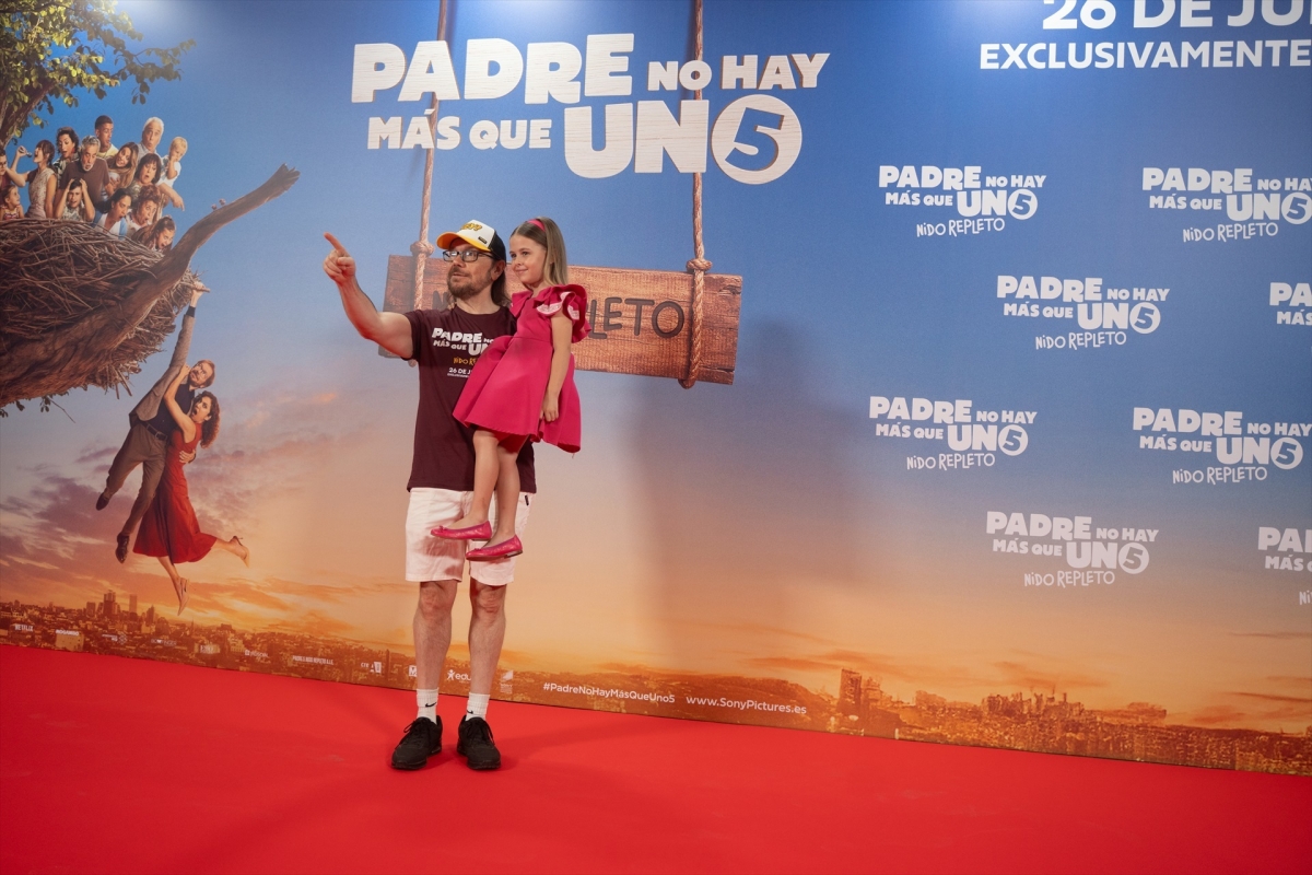 Santiago Segura y Blanca Ramírez en el preestreno.